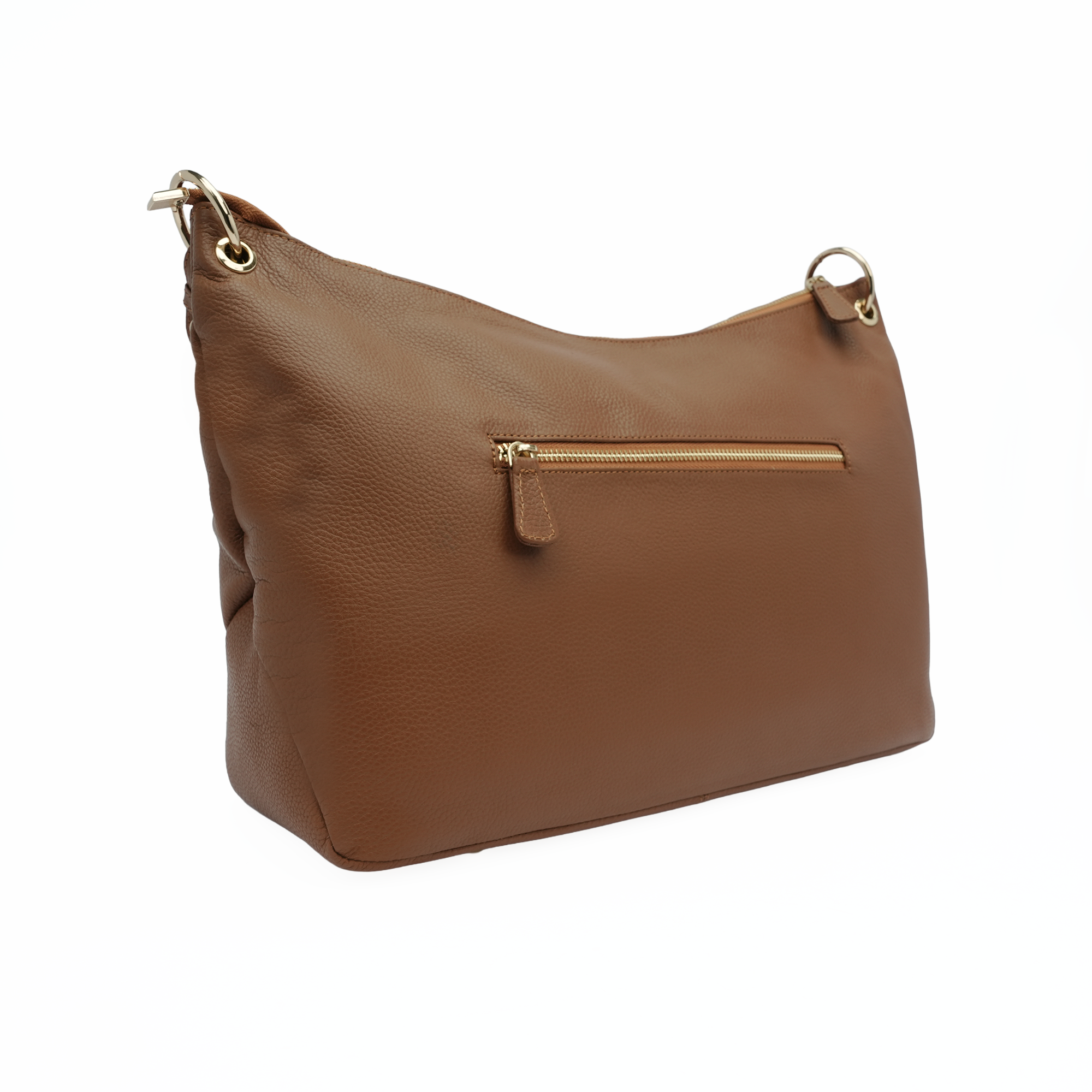 Italian Leather Slouch Hobo Bag