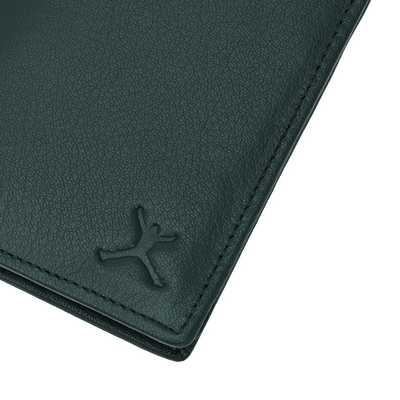 Genuine Leather RFID Hip Wallet - Green