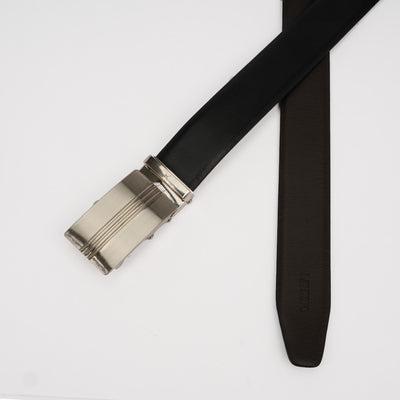 Genuine Leather Auto Lock Belt - Black | Dark Brown