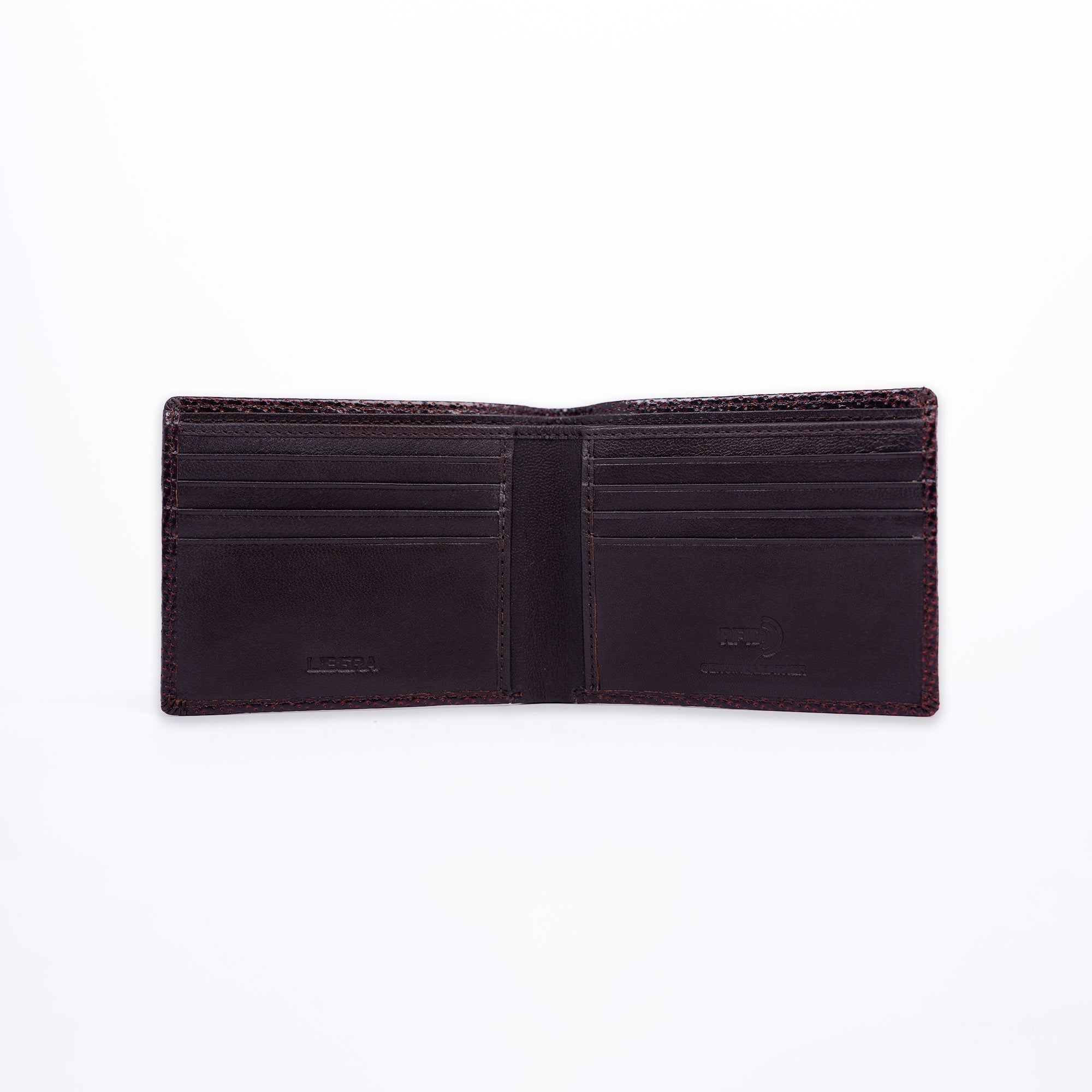 Genuine Leather RFID Wallet - Brown