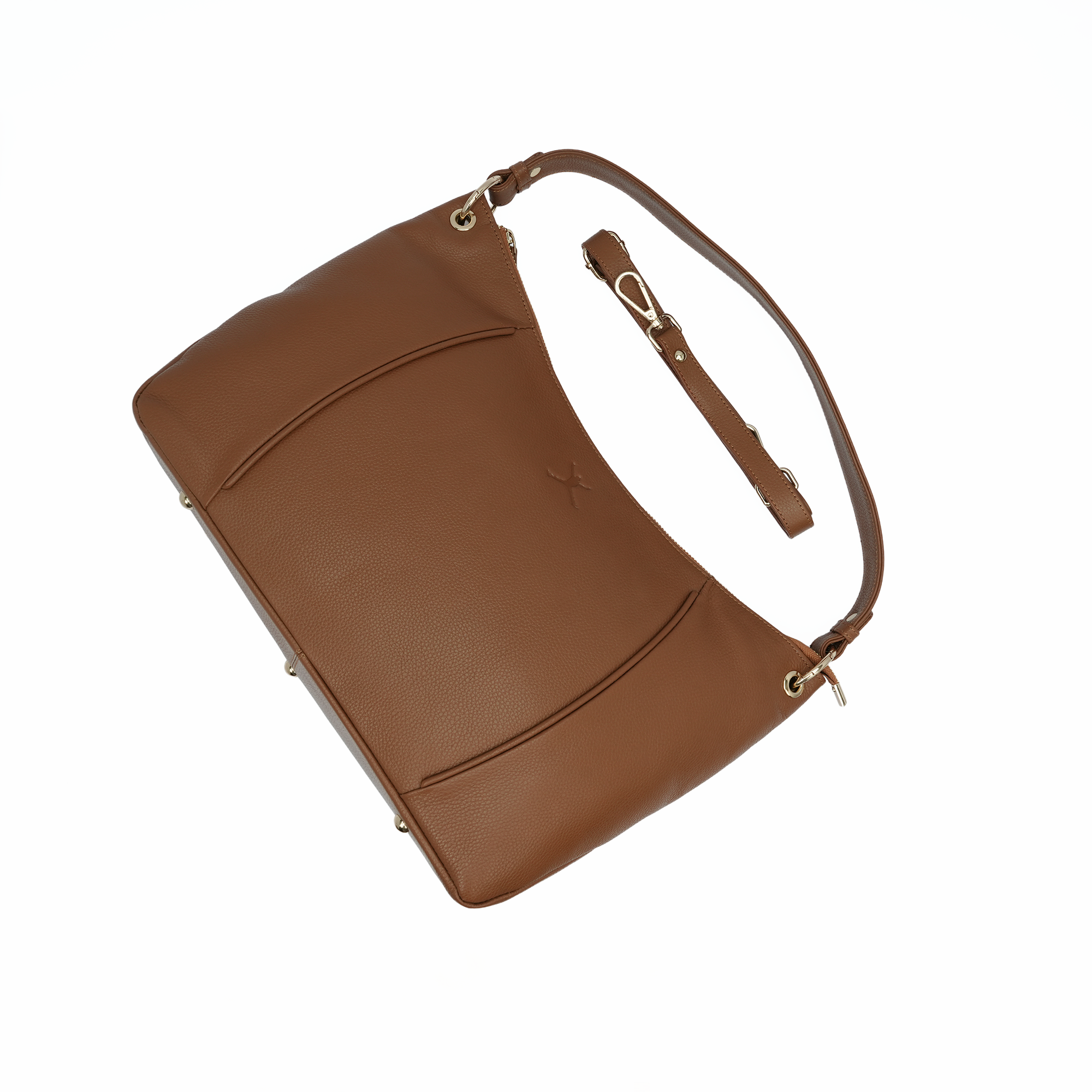 Italian Leather Slouch Hobo Bag