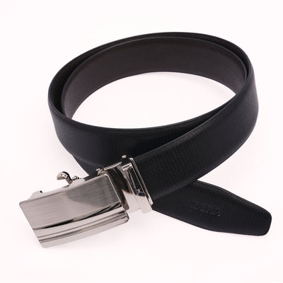 Genuine Leather Auto Lock Belt - Black | Dark Brown