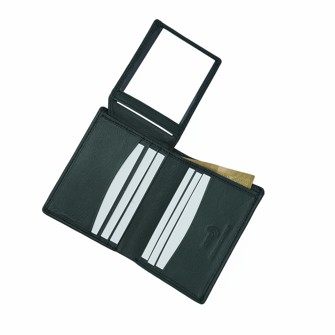 Genuine Leather RFID Hip Wallet - Green