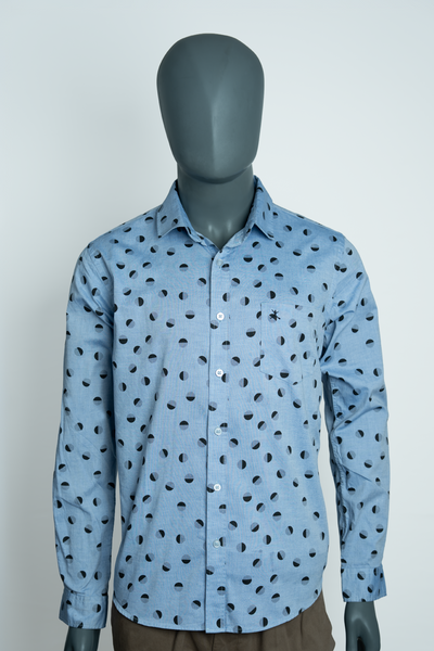 Slim Fit  Printed - S/S