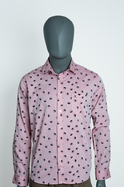 Slim Fit  Printed - S/S