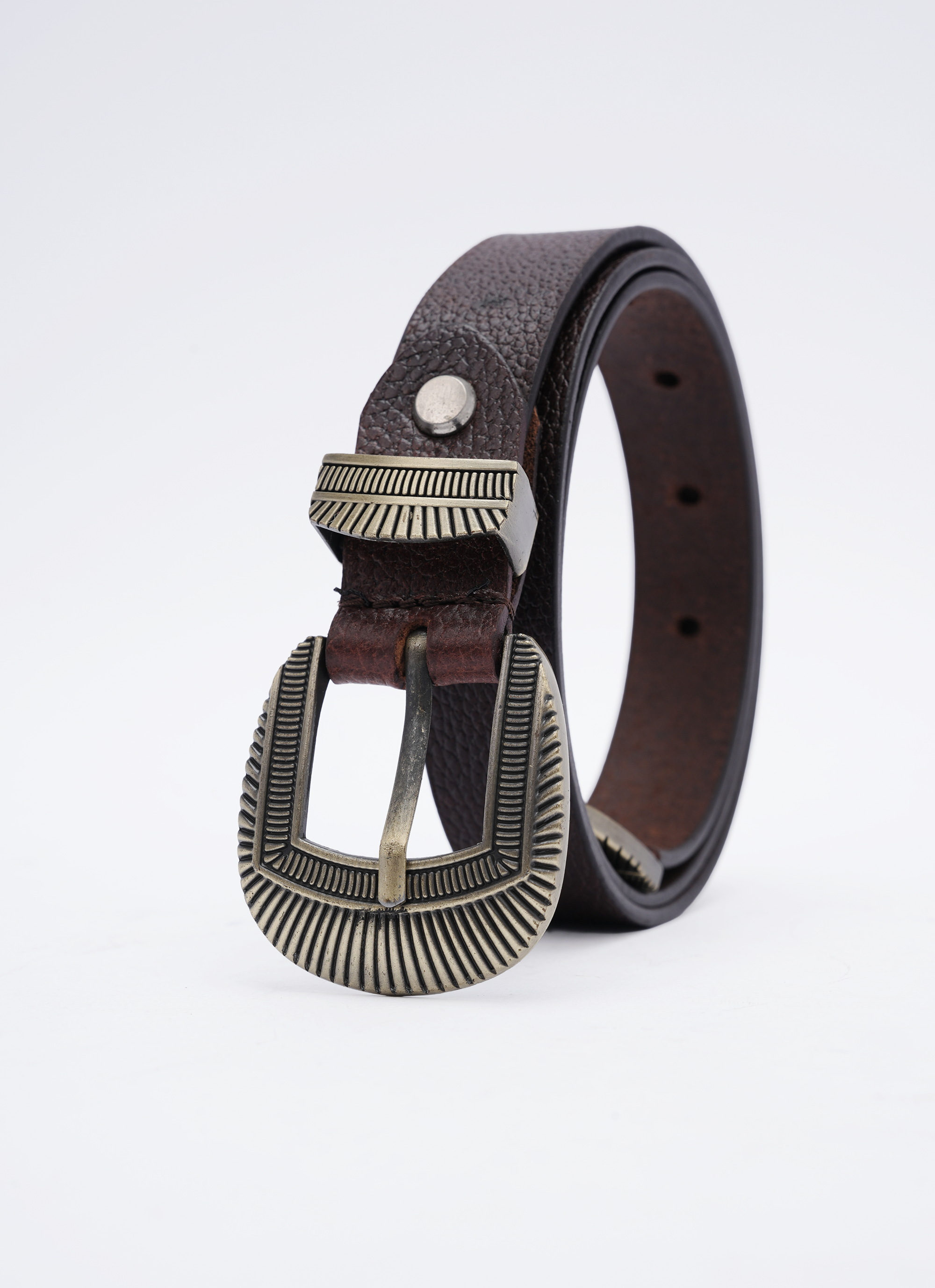 Ladies Casual Belt - Coffee Brown