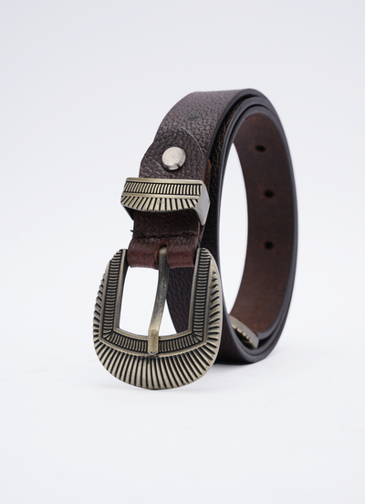 Ladies Casual Belt - Coffee Brown