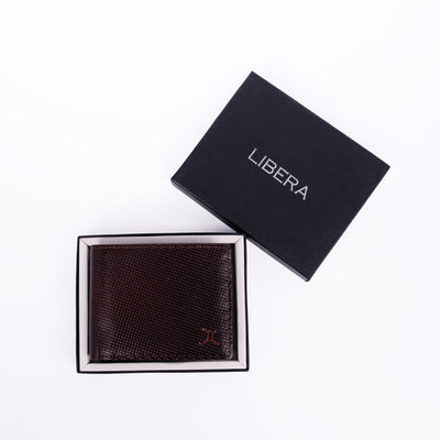 Genuine Leather RFID Wallet - Brown