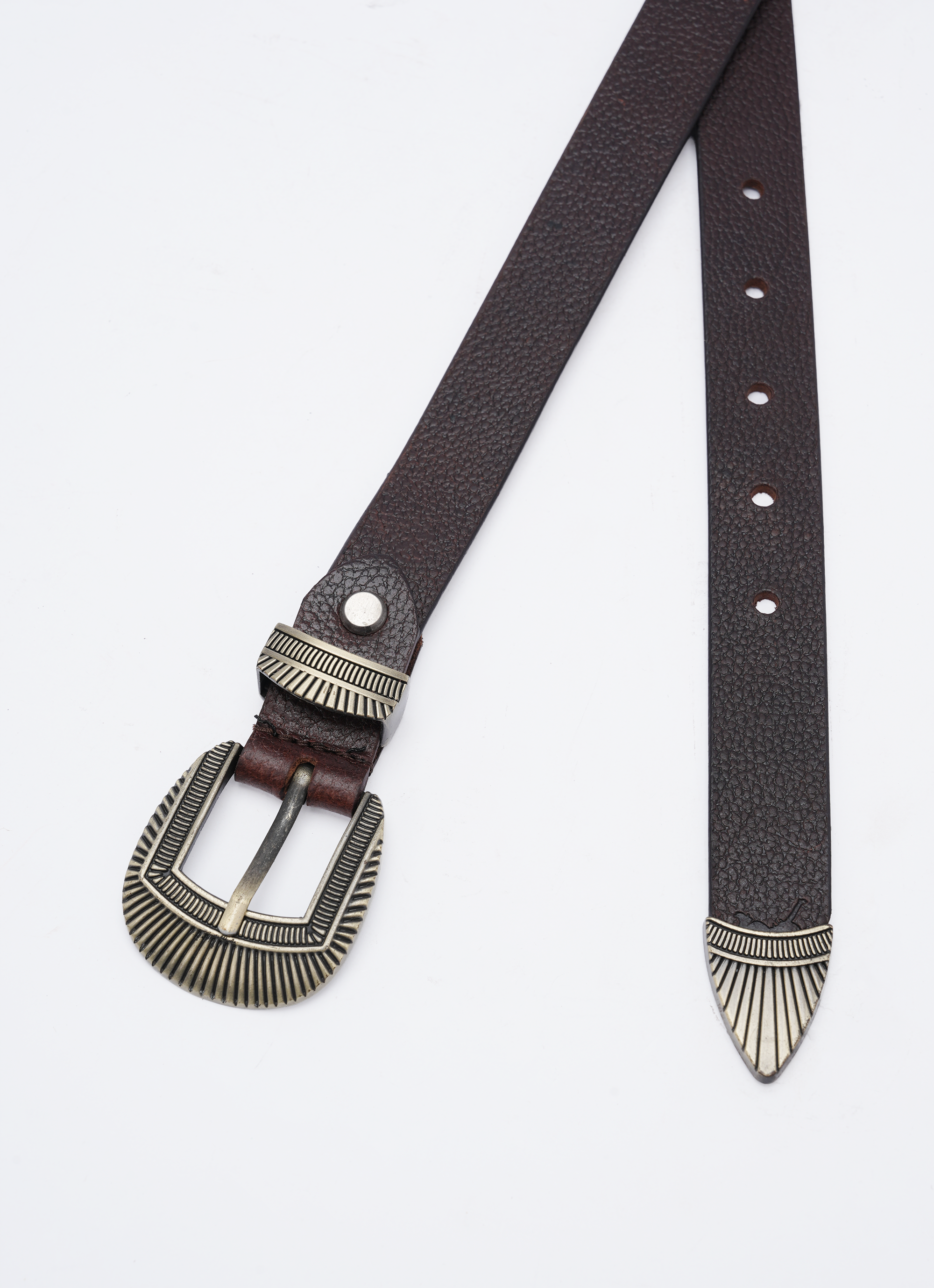 Ladies Casual Belt - Coffee Brown