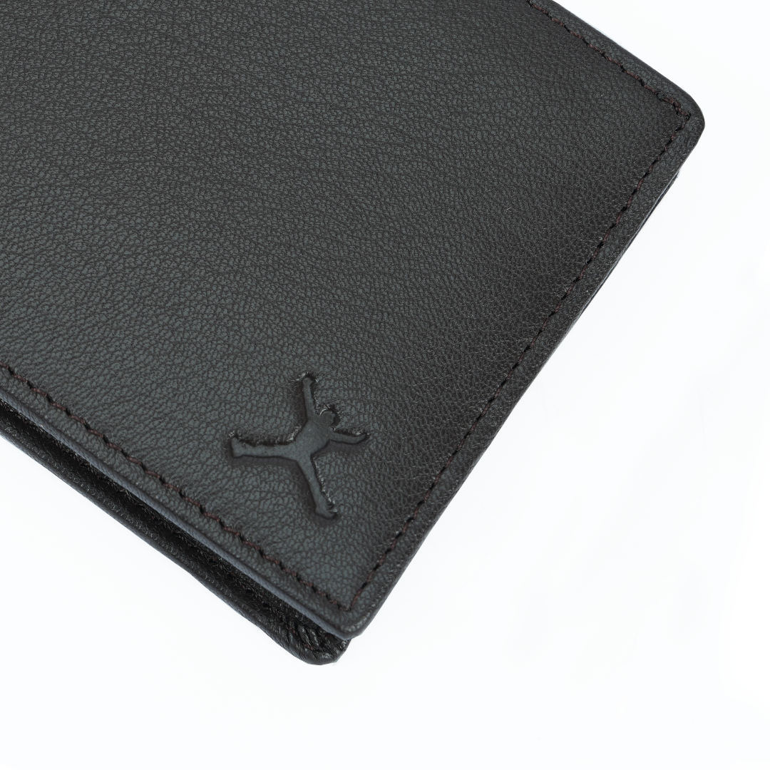Genuine Leather RFID Wallet - Black