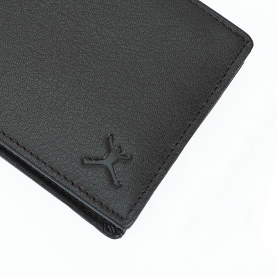 Genuine Leather RFID Wallet - Black