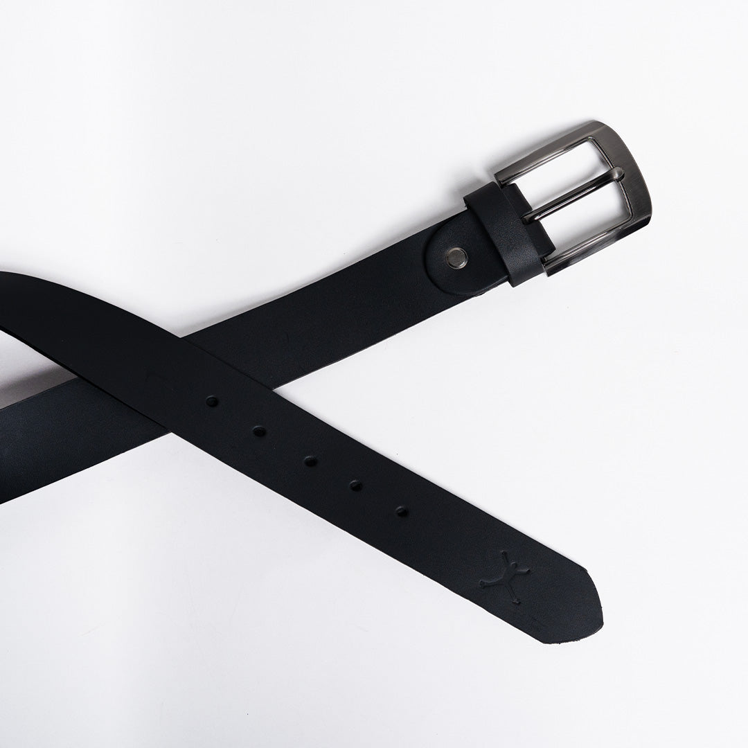 Gents Casual Leather Belt - Black