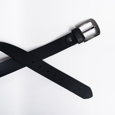 Gents Casual Leather Belt - Black