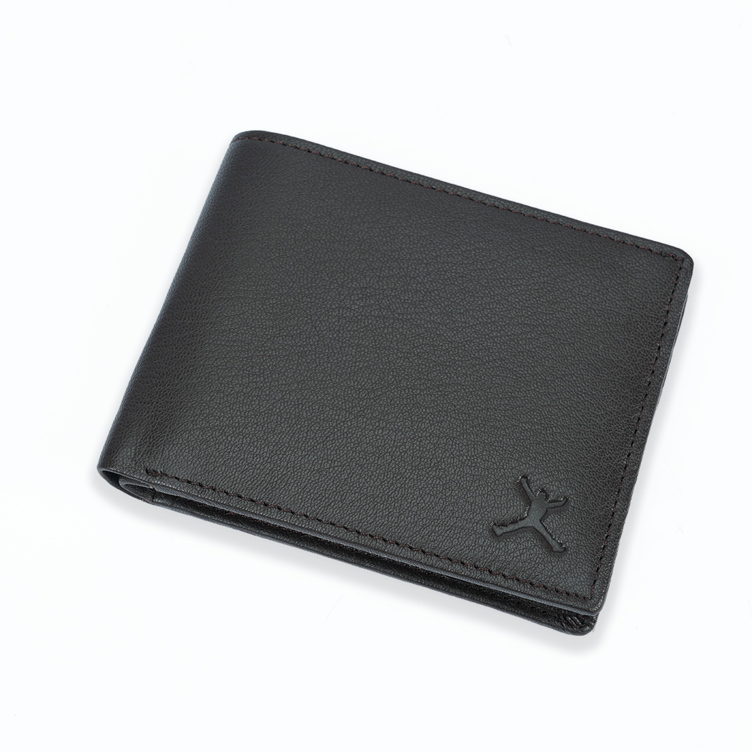 Genuine Leather RFID Wallet - Black