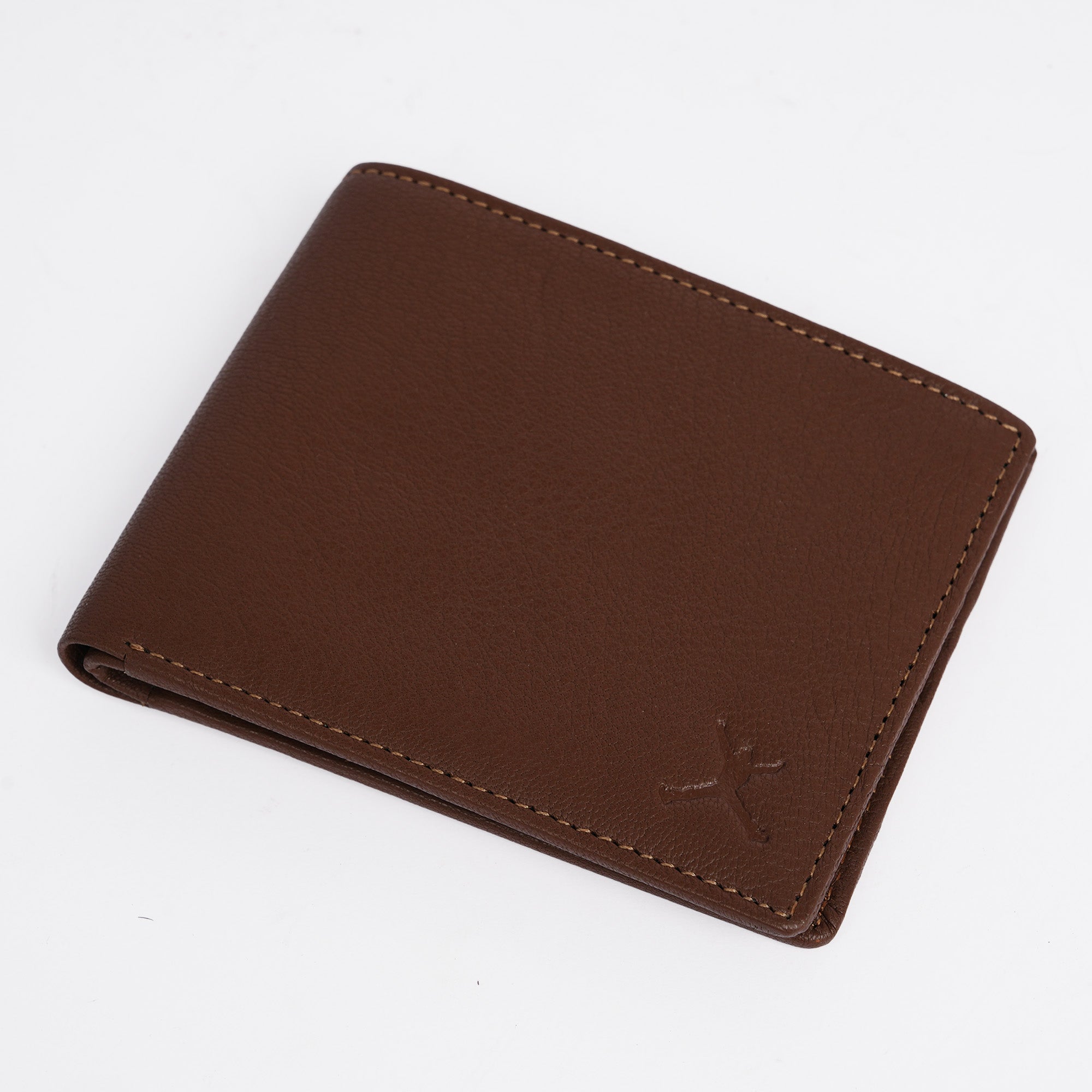 Genuine Leather RFID Wallet - Tan