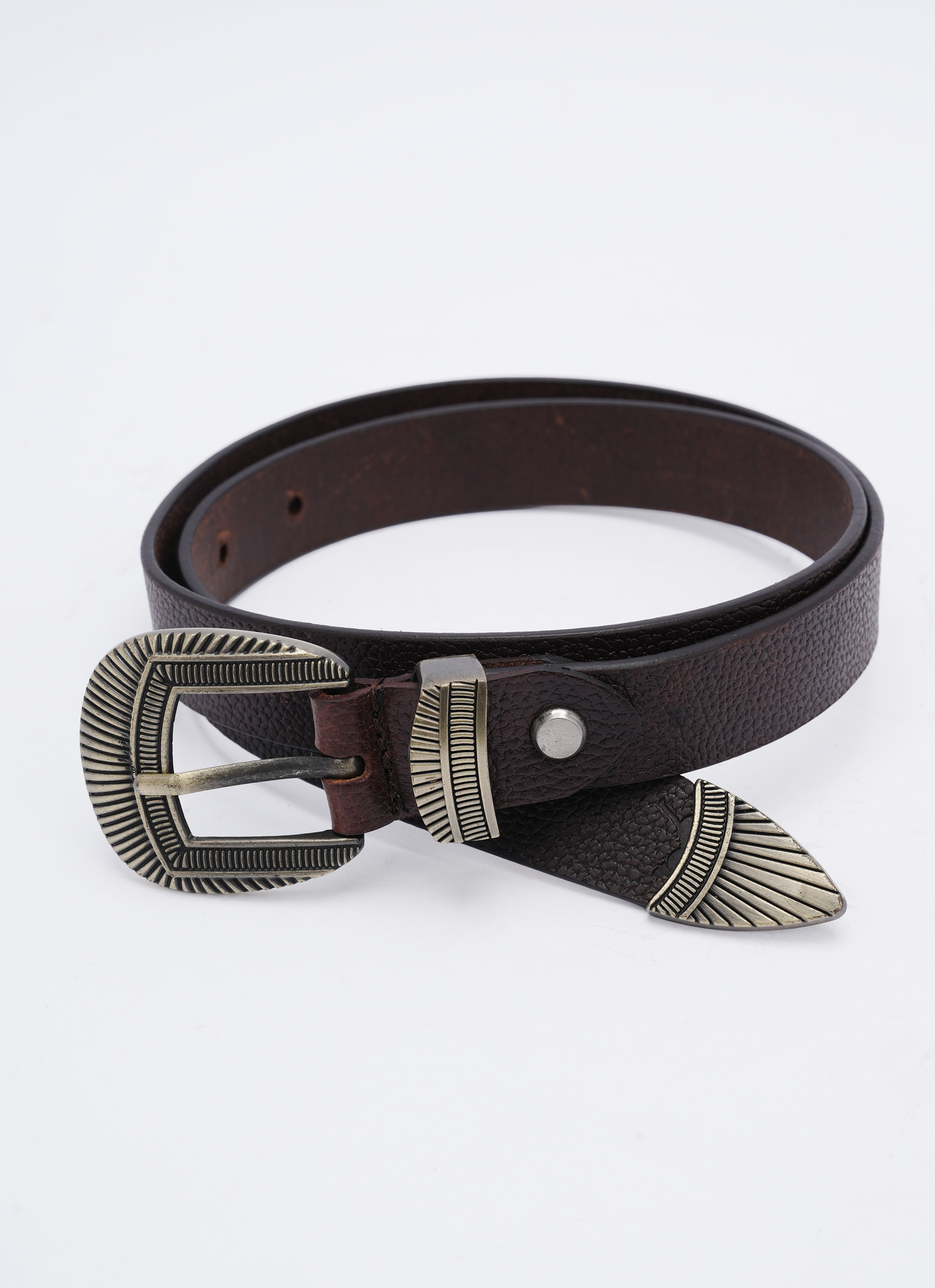 Ladies Casual Belt - Coffee Brown