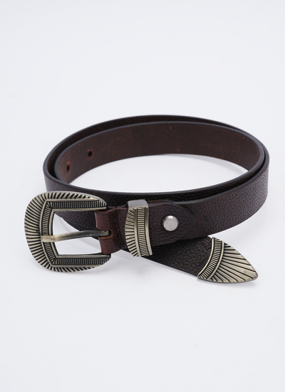 Ladies Casual Belt - Coffee Brown