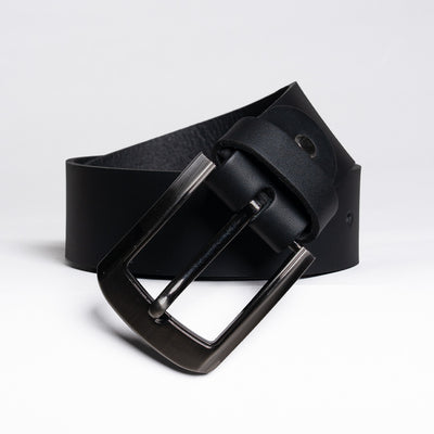 Gents Casual Leather Belt - Black