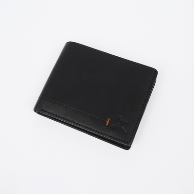 Genuine Leather RFID Wallet - Black