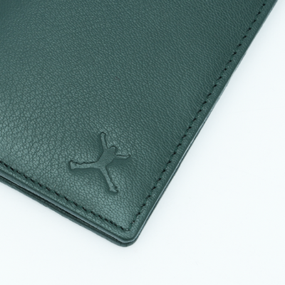 Genuine Leather Card Wallet - Green