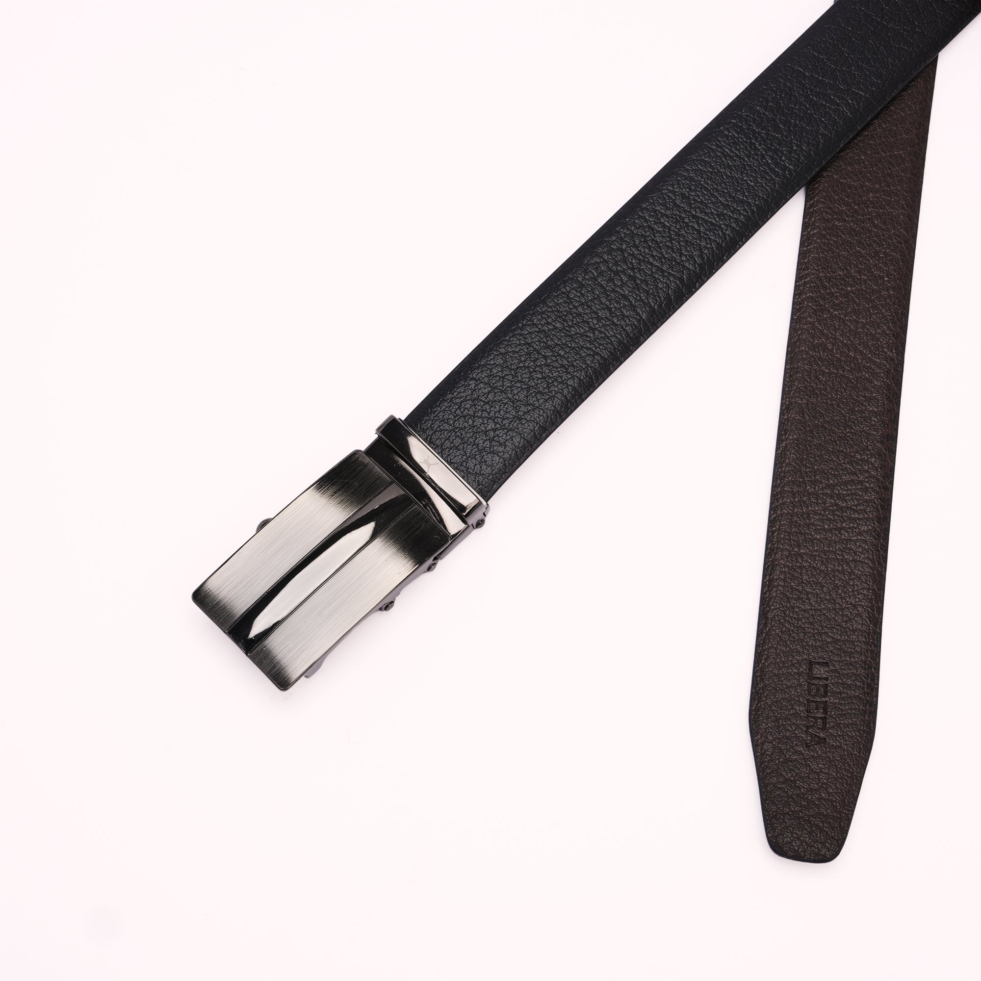Genuine Leather Auto Lock Belt - Black | Brown
