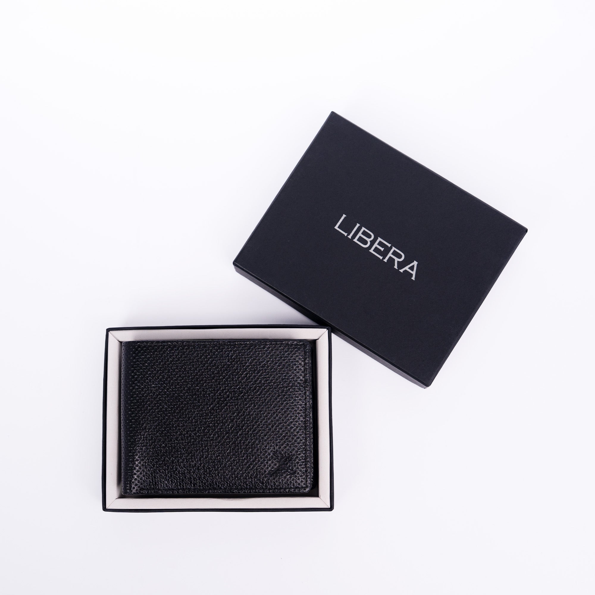 Genuine Leather RFID Wallet - Black