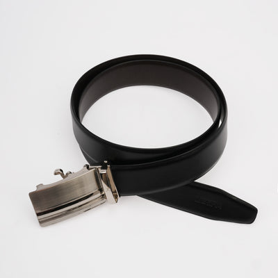 Genuine Leather Auto Lock Belt - Black | Dark Brown