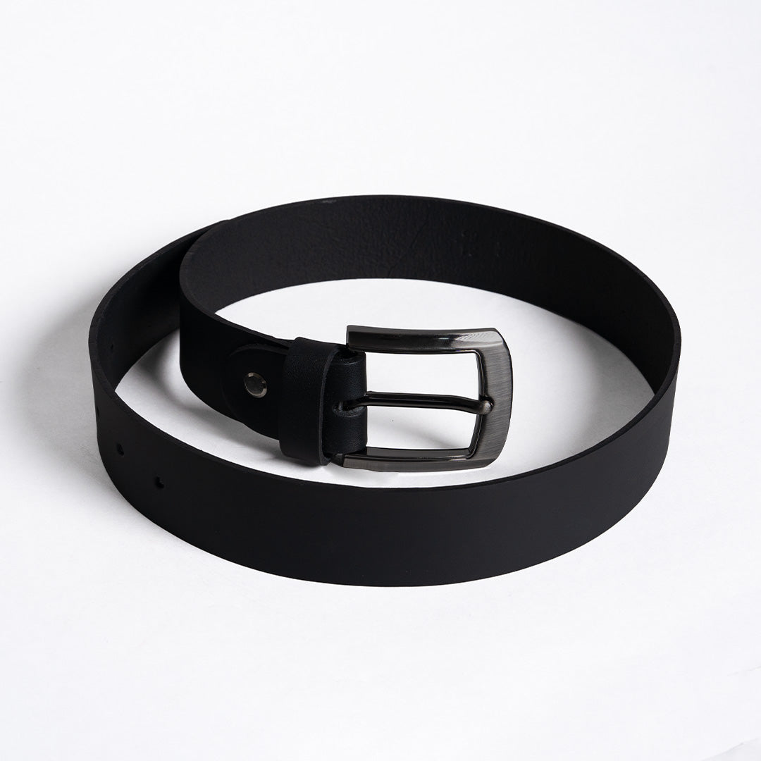 Gents Casual Leather Belt - Black