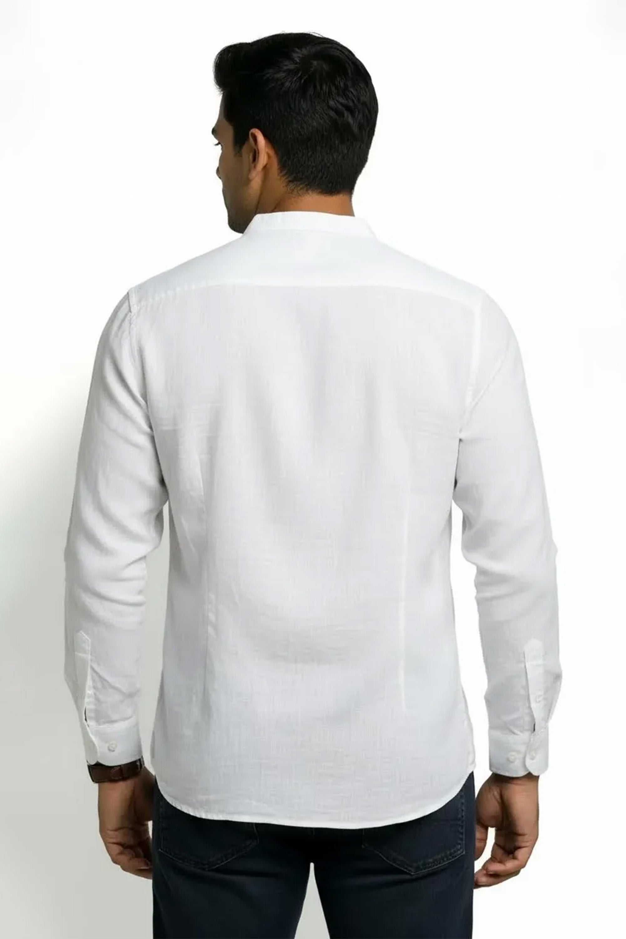 Slim Fit Linen L/S Shirt