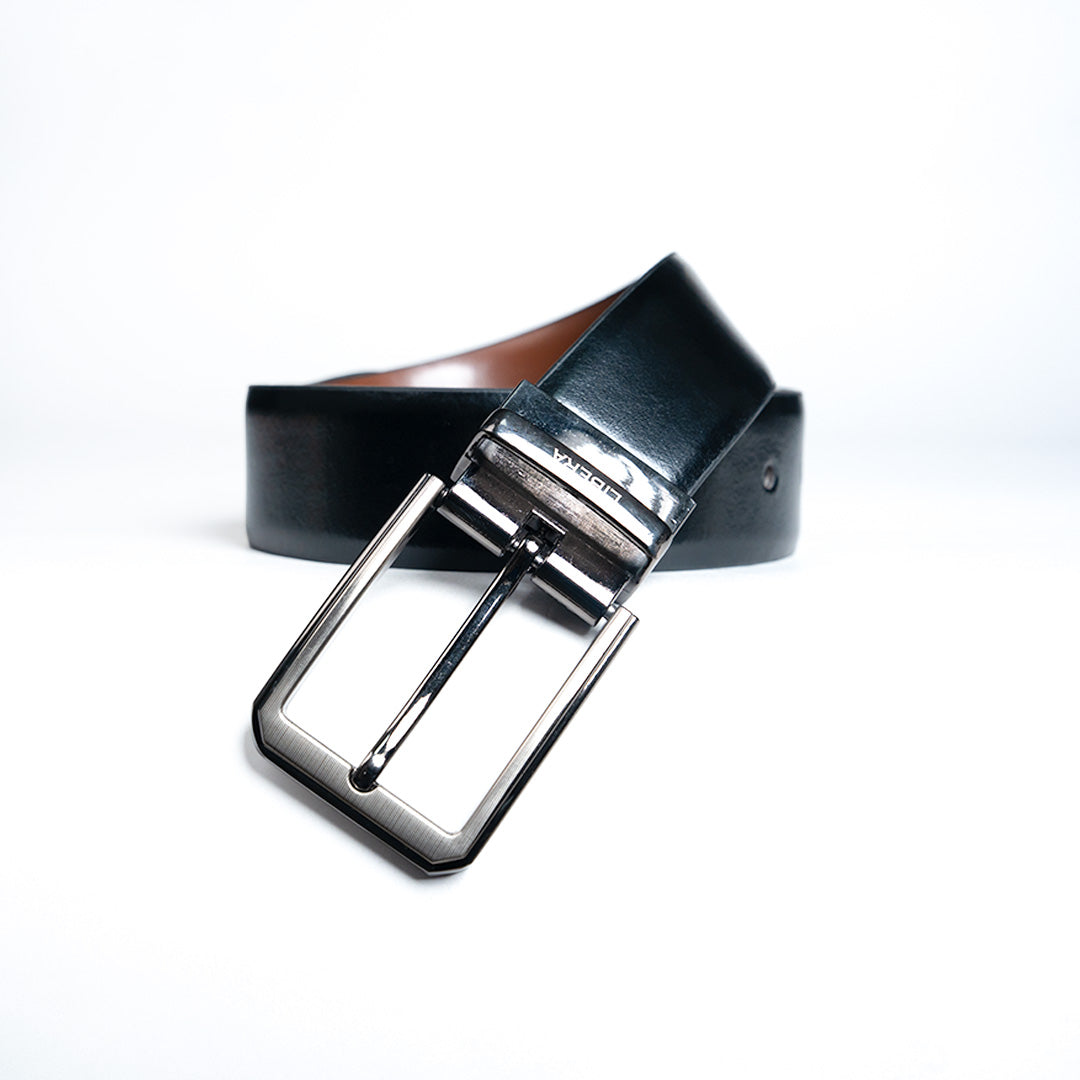 Reversible Standard Lock Belt - Black / Light Tan