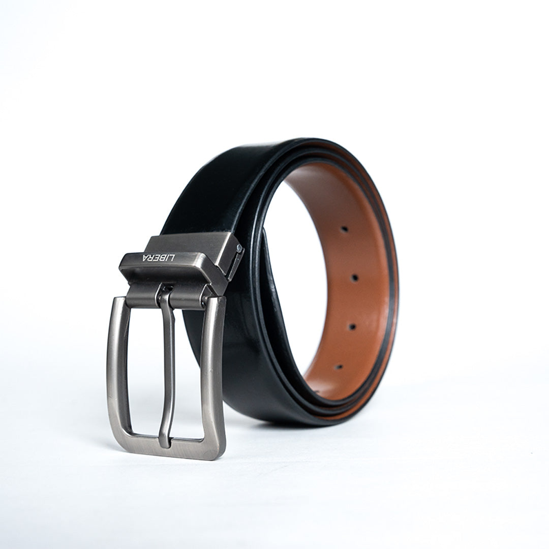 Reversible Standard Lock Belt - Black / Light Tan