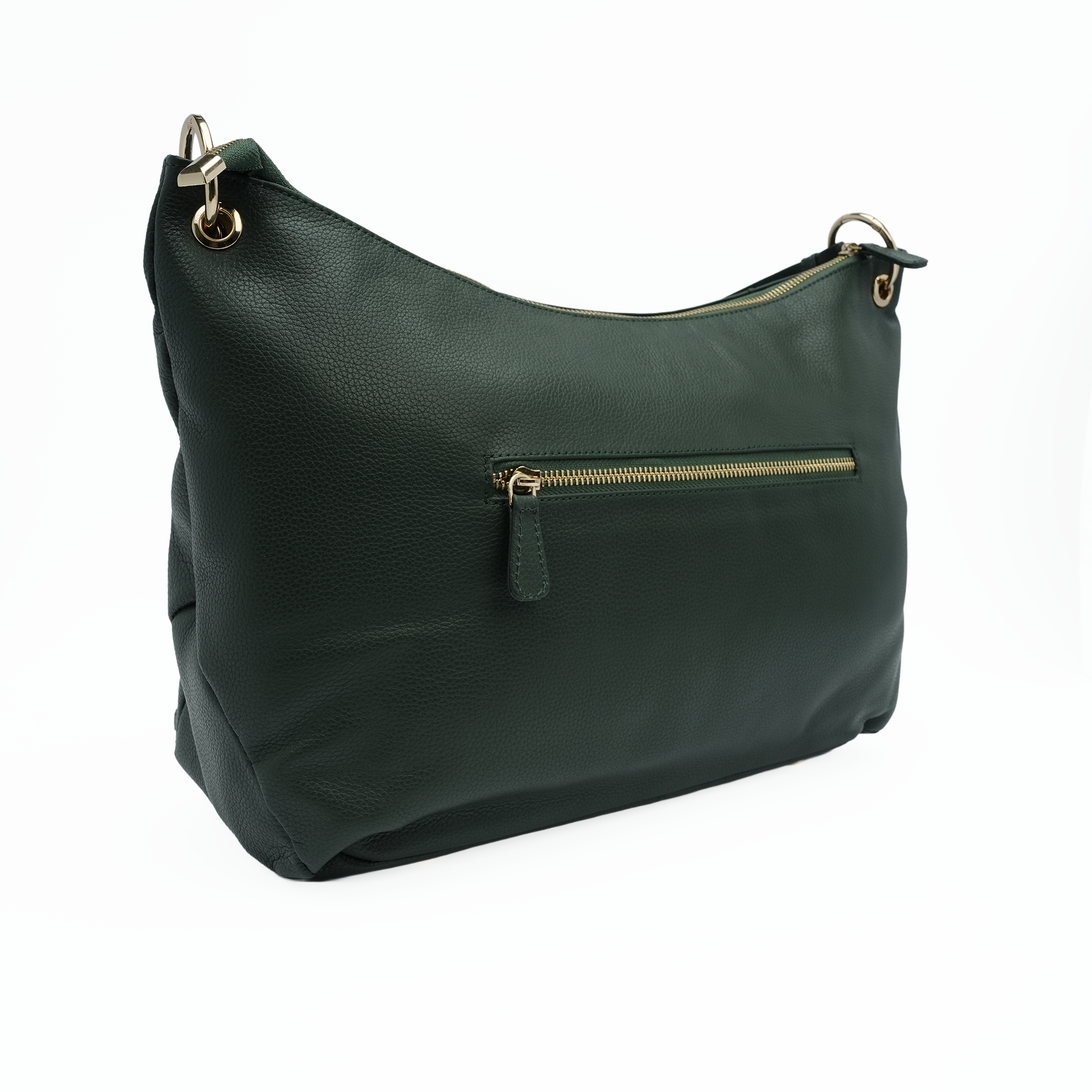 Italian Leather Slouch Hobo Bag