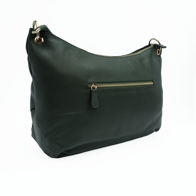 Italian Leather Slouch Hobo Bag