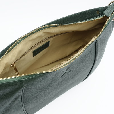 Italian Leather Slouch Hobo Bag