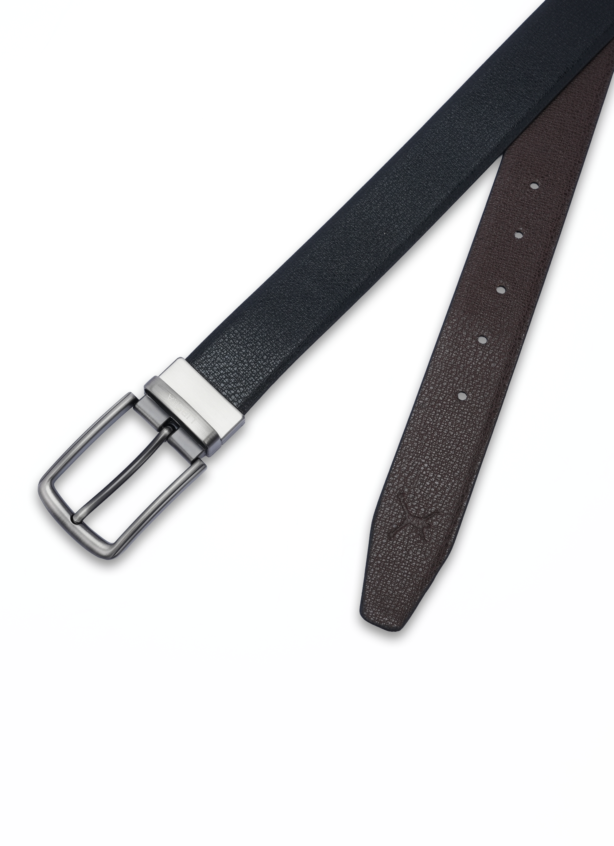Reversible Standard Lock Belt - Black & Coffee Brown