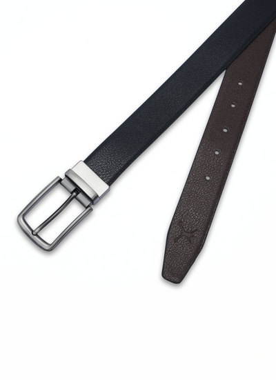 Reversible Standard Lock Belt - Black & Coffee Brown