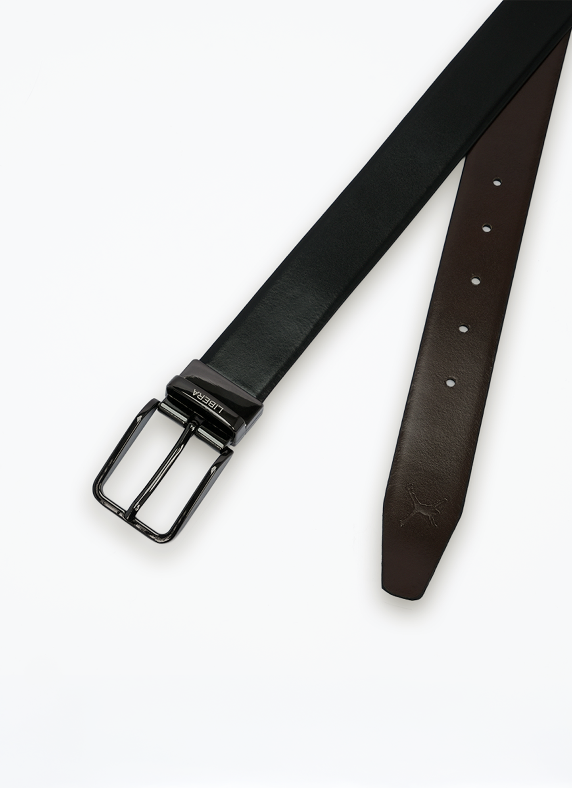 Reversible Standard Lock Belt - Black & Coffee Brown