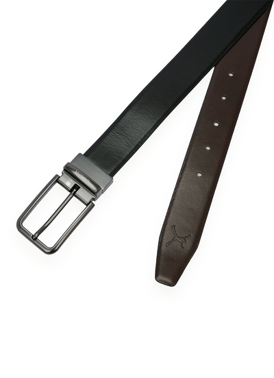 Reversible Standard Lock Belt - Black & Coffee Brown