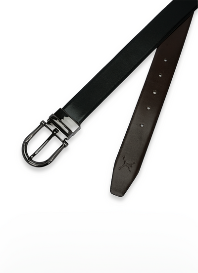 Reversible Standard Lock Belt - Black & Coffee Brown