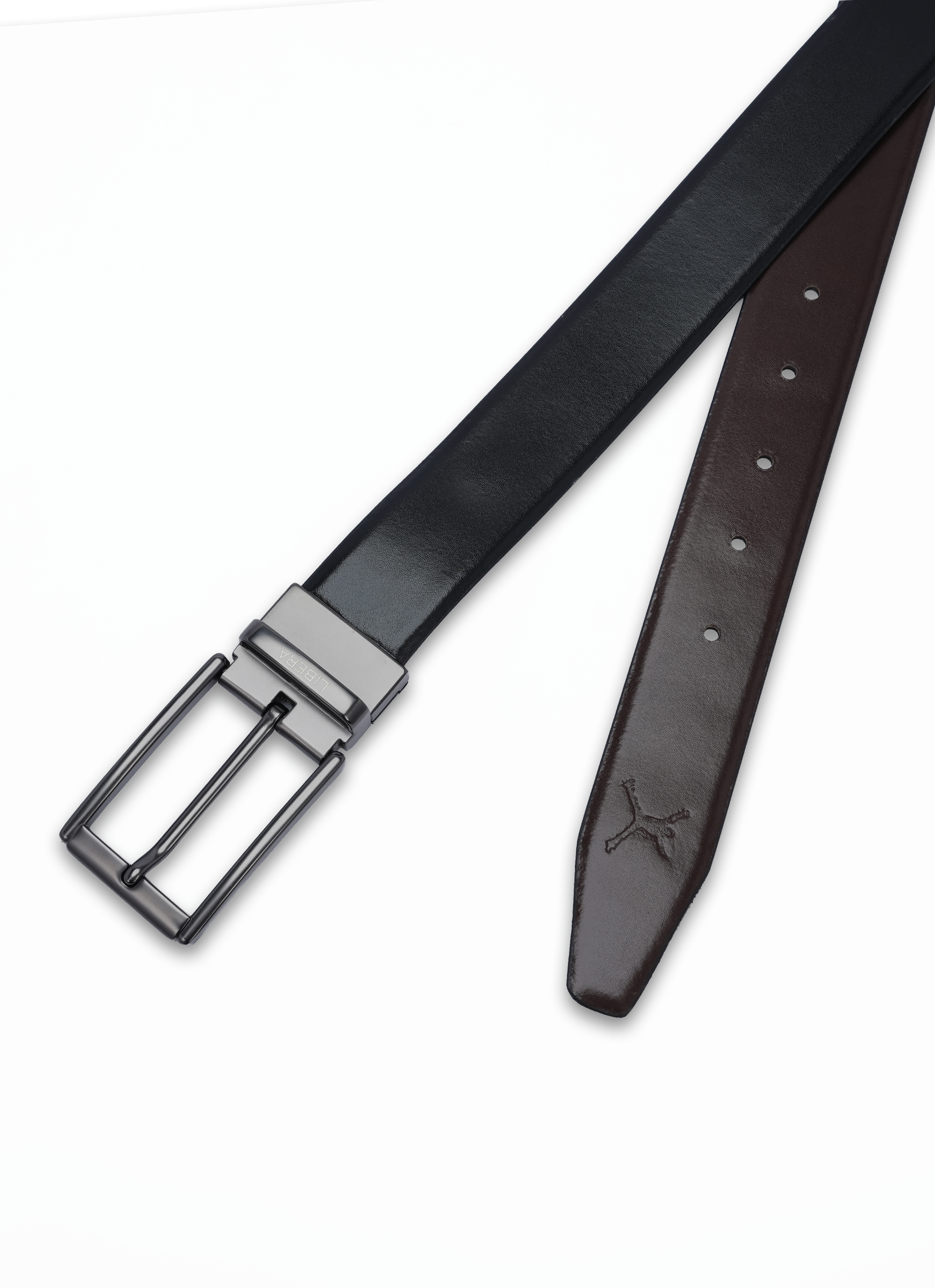 Reversible Standard Lock Belt - Black & Coffee Brown