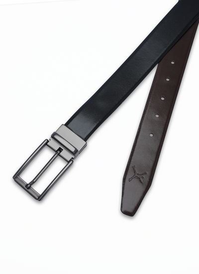 Reversible Standard Lock Belt - Black & Coffee Brown