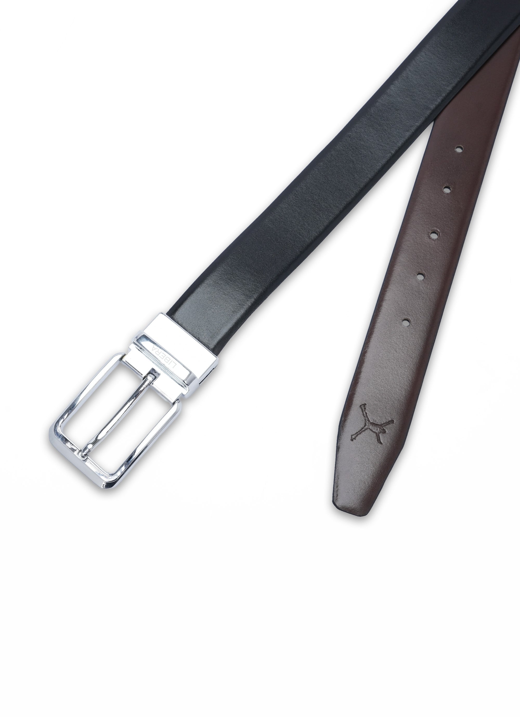 Reversible Standard Lock Belt - Black & Coffee Brown