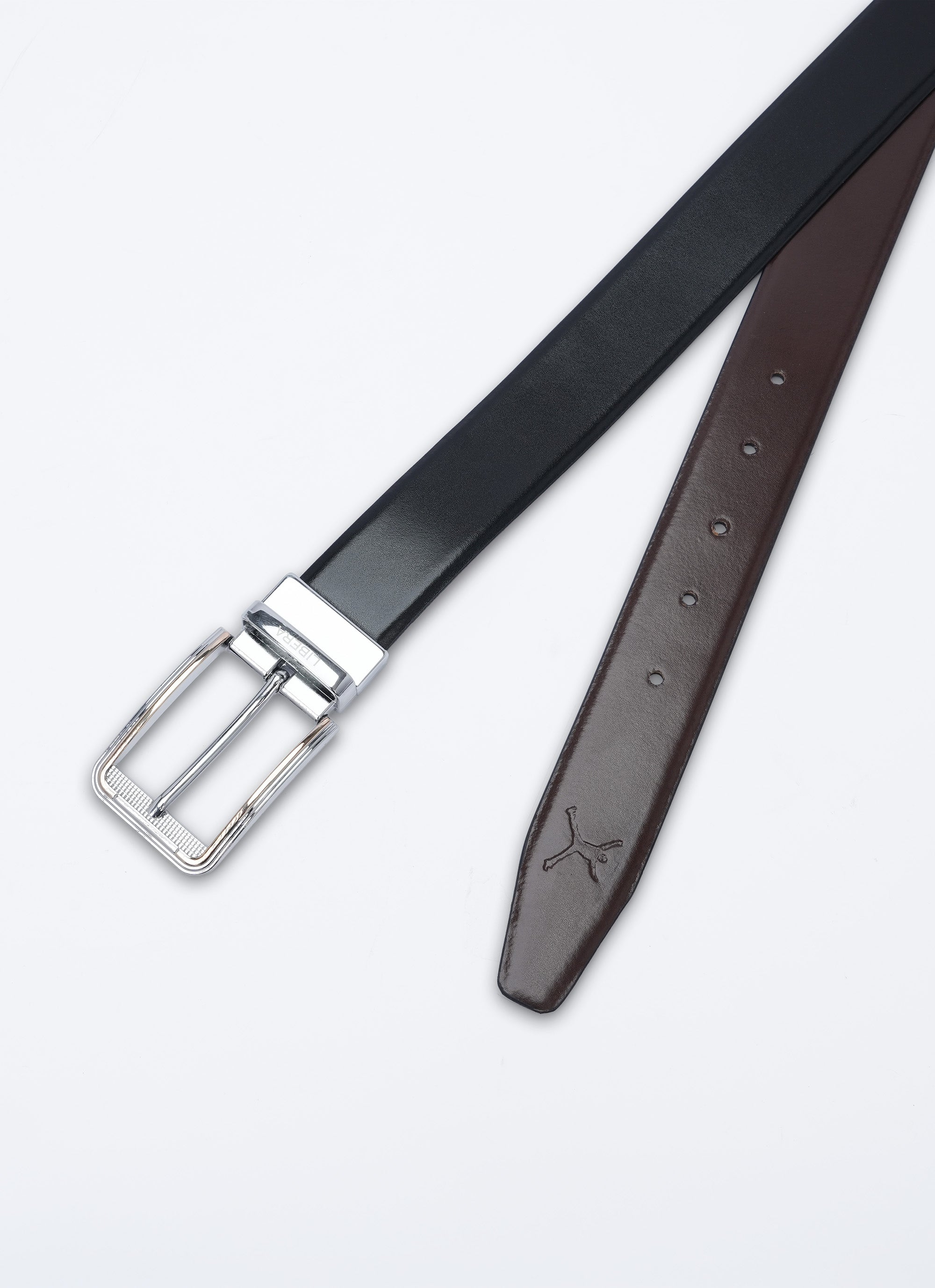Reversible Standard Lock Belt - Black & Coffee Brown