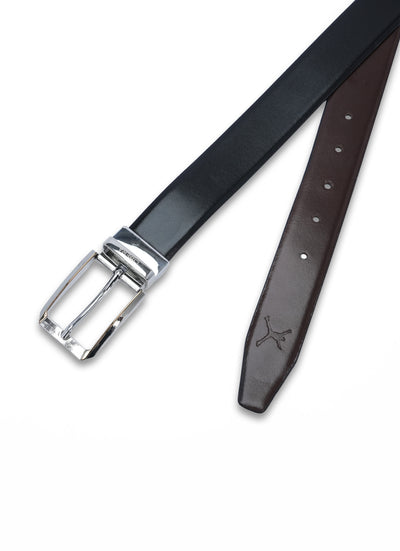 Reversible Standard Lock Belt - Black & Coffee Brown