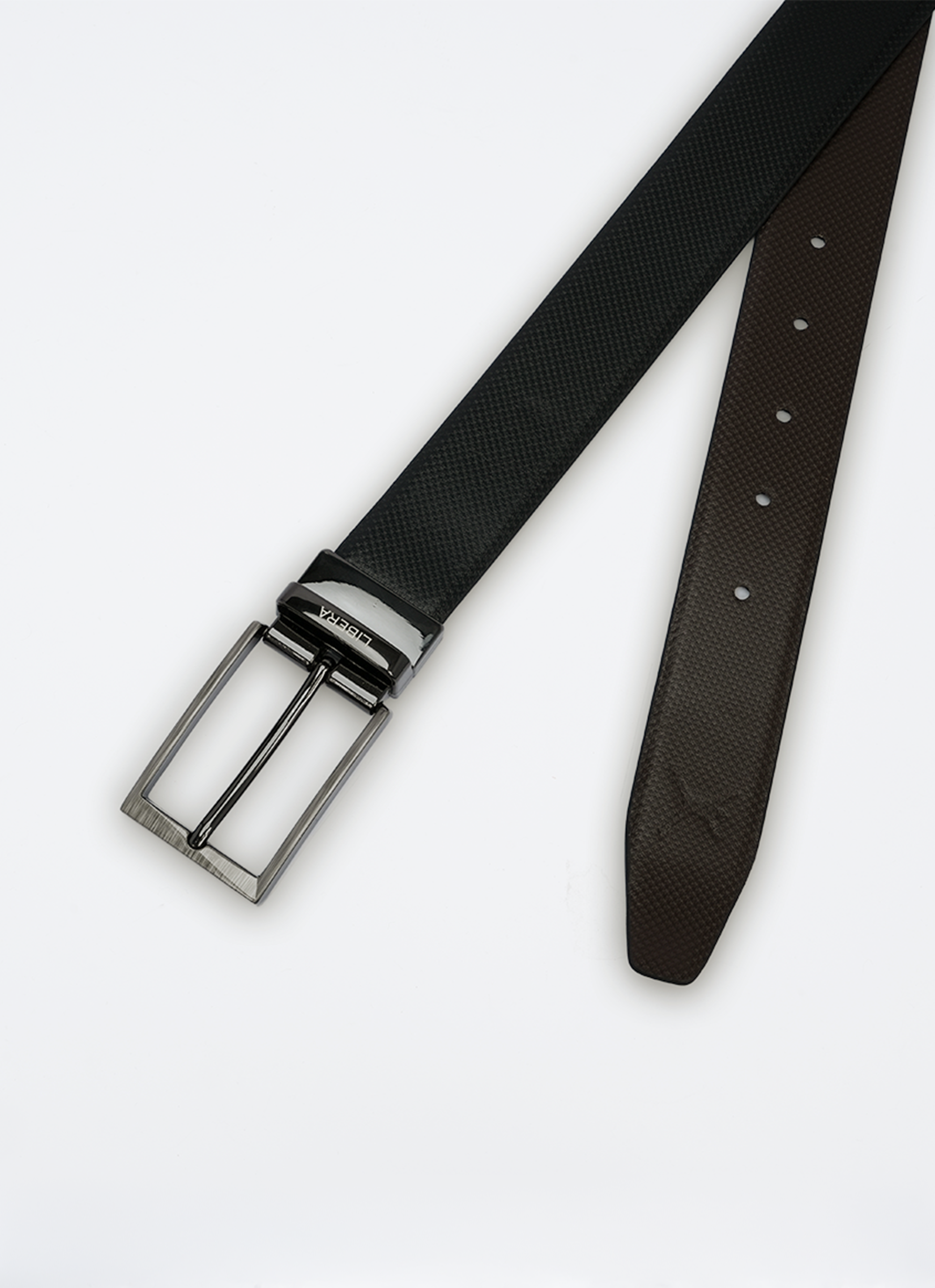 Reversible Standard Lock Belt - Black & Coffee Brown