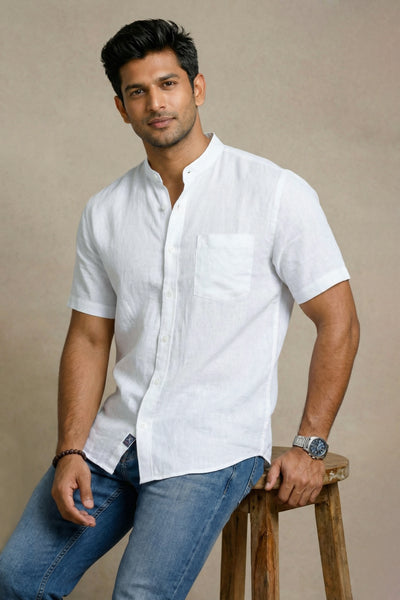 Slim Fit Linen S/S Shirt