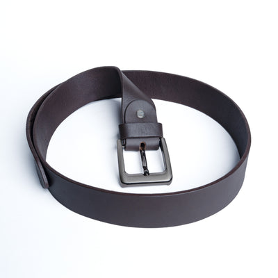Gents Casual Leather Belt - Coffee Brown