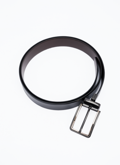 Reversible Standard Lock Belt - Black & Coffee Brown
