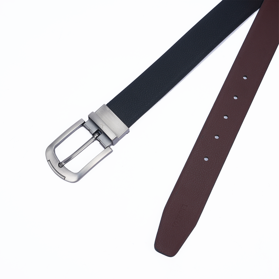 Genuine Leather Reversible Standard Lock Belt - Black | Brown