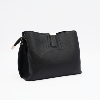 Italian Leather Structured Handbag